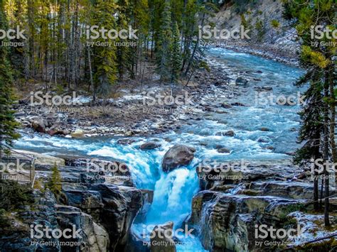 Sunwapta Falls Jasper National Park Alberta Canada Stock ...
