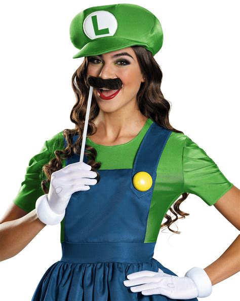 Super Mario: Plus Size Luigi Costume With Skirt For Women ...