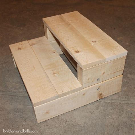 Super Simple Kid s DIY 2x4 Wood Step Stool | Wooden steps ...