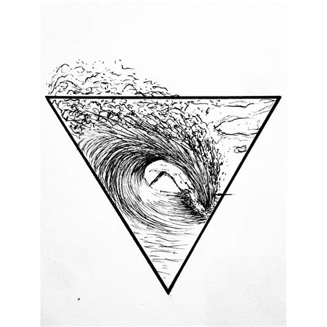 Surf Tattoo. California. Surfer soul. Geometric. Triangle ...