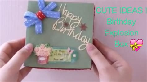 Sweet Birthday Gift Idea for Mom ! Explosion Box   YouTube