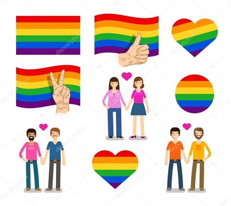 Symbol, logo banner, flag LGBT. Lesbian, Gay, Bisexual ...