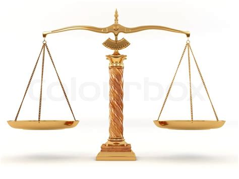 Symbol of justice. Scale. 3d | Stock Photo | Colourbox