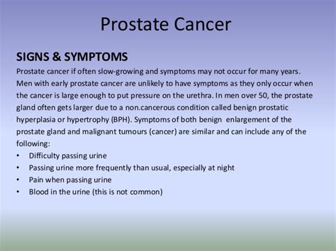 Symptoms of Prostate Cancer in Men Should Not Be Ignored ...