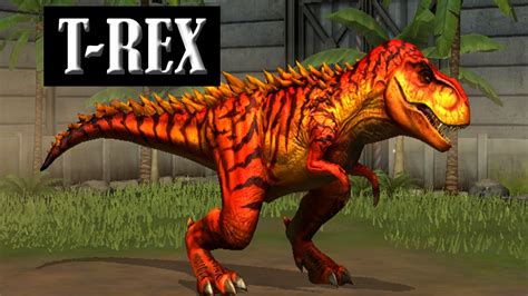 T REX LEVEL 40   Jurassic World The Game   YouTube