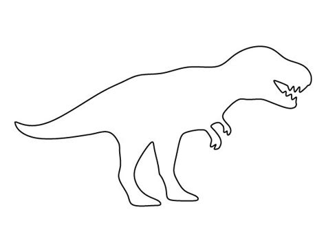 T rex pattern. Use the printable pattern for crafts ...