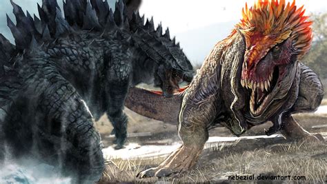T Rex vs Godzilla   DinoPit