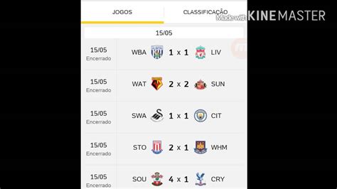 Tabela e classificação   Liga Inglesa, Liga Espanhola e ...