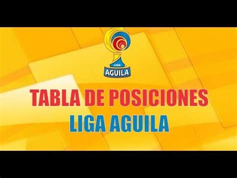 Tabla De Posiciones Liga Aguila 2017   Frases y Pensamientos