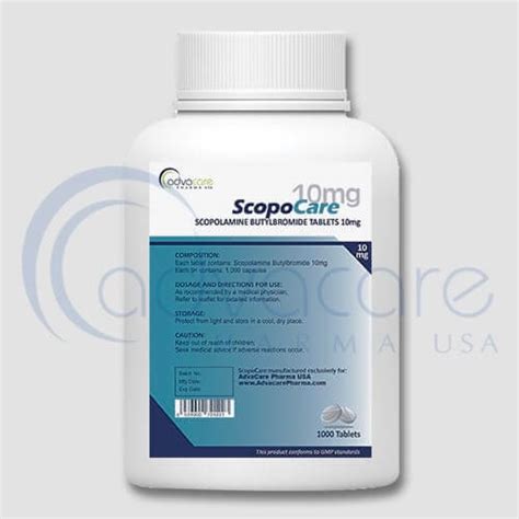 Tabletas de Butilbromuro de Escopolamina | AdvaCare Pharma