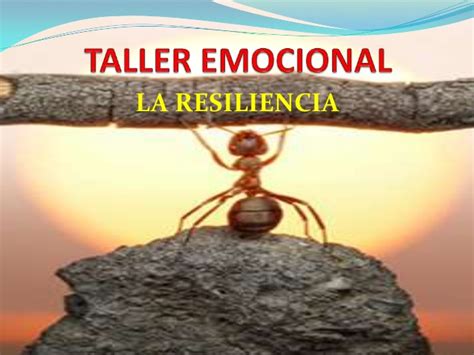 Taller emocional resiliencia