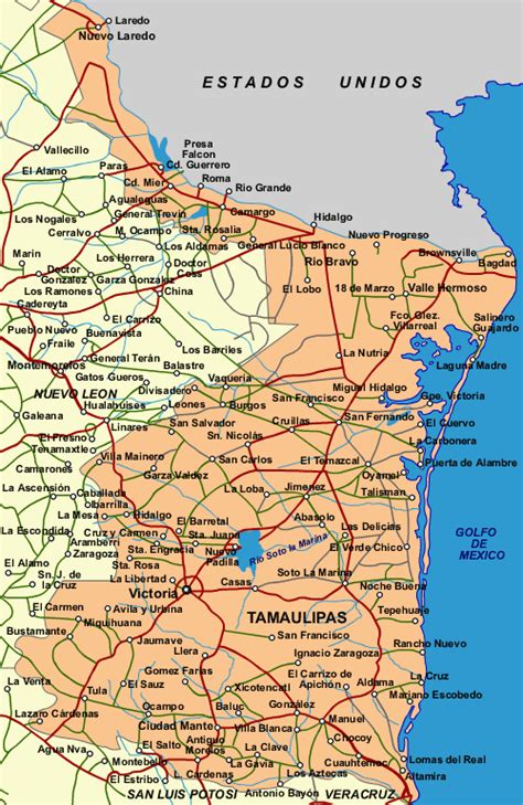 Tamaulipas is a state in the NE corner of Mexico. The ...