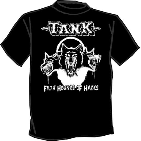 TANK band t shirt silk screened SCREENPRINTED heavy metal ...
