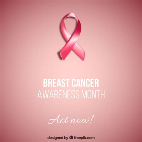 Tarjeta de cáncer de mama | Descargar Vectores gratis