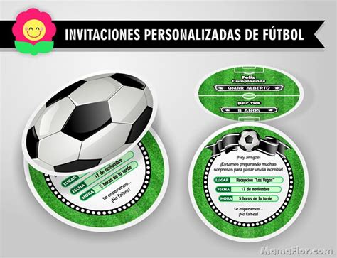 Tarjeta de Cumpleaños de Fútbol – Invitaciones en forma de ...
