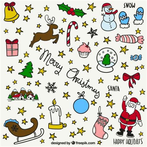 Tarjeta de Navidad con dibujos de color turquesa ...