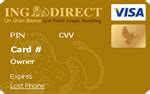 Tarjeta Visa Oro de ING Direct   Bankimia