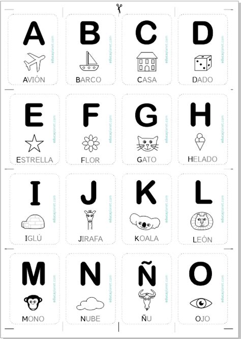 Tarjetas abecedario   aprender a leer jugando con letras ...