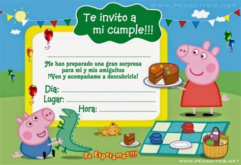 tarjetas de invitacion de cumpleaños para niños editables ...