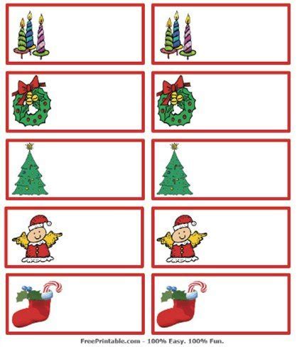 Tarjetas de Navidad imprimibles para identificar los regalos