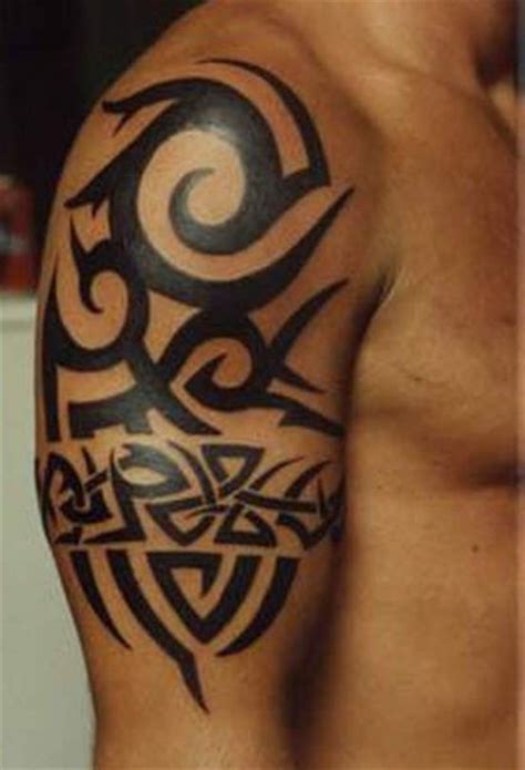 Tattoo Design Ideas for Men: Arm Tribal Tattoo Design for Men