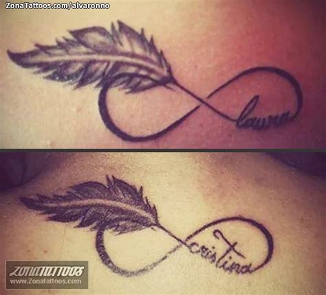 Tattoo infinitos con plumas   Imagui
