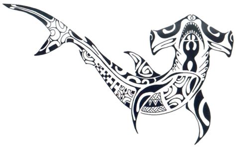 Tattoos Spot: Tribal hammerhead shark tattoo designs
