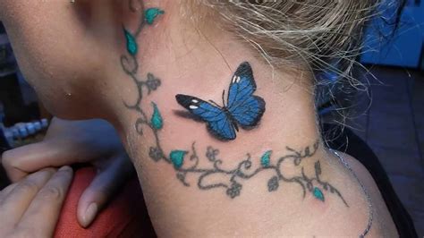 Tatuaje de mariposa en 3D en color   YouTube