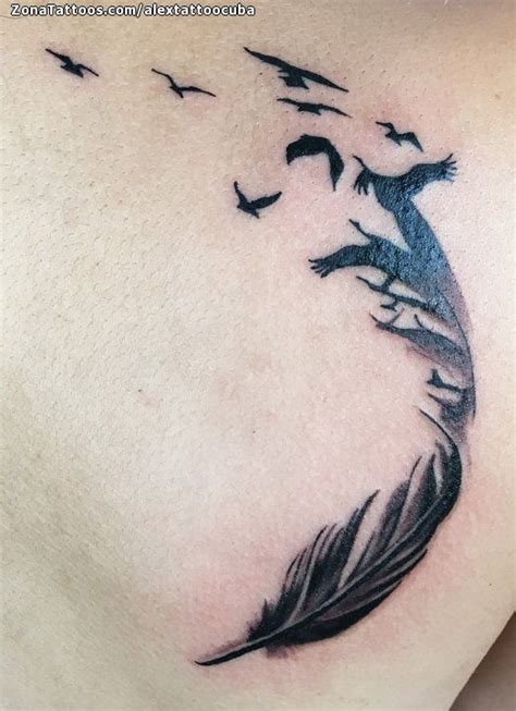 Tatuaje de Plumas, Aves, Omóplato