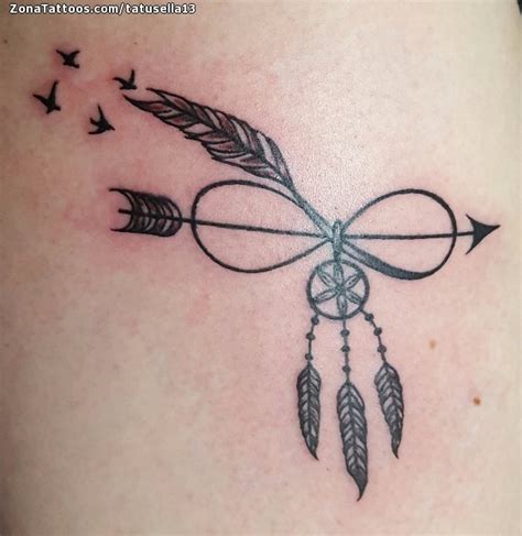 Tatuaje de Plumas, Infinitos, Flechas
