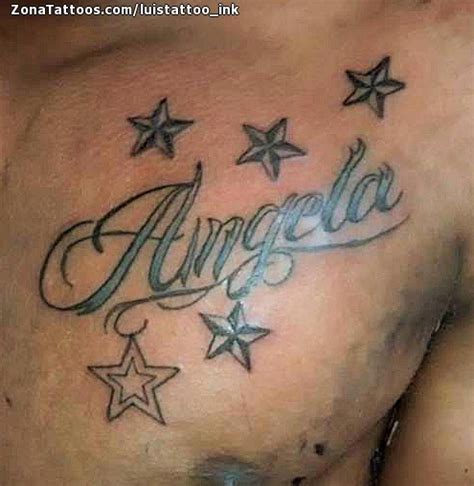 Tatuajes De Nombres En El Pecho Con Estrellas
