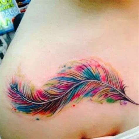 Tatuajes de plumas, pluma, tattoo, color, tatuaje ...