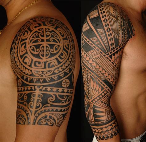 tatuajes maori brazos hombro | Tinta a Tinta