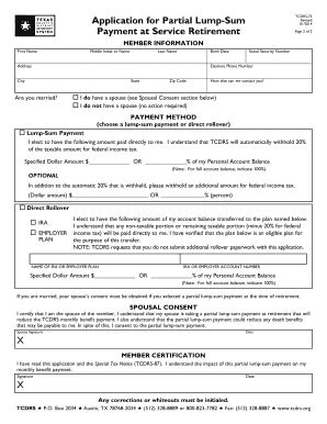 Tcdrs Qdro Form   Fill Online, Printable, Fillable, Blank ...