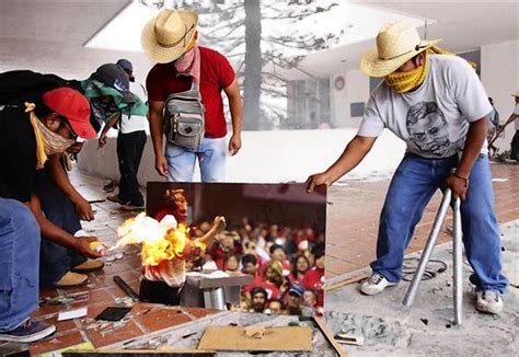 Teachers trash Mexican political party offices in regional ...