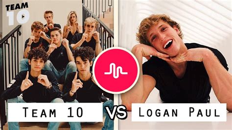 Team 10 vs. Logan Paul Musical.ly Video Compilation / Who ...