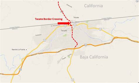 Tecate, California   Tecate, Baja California Border ...