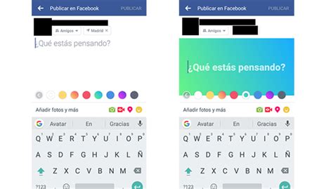 TECNOXPLORA | Facebook ahora permite poner fondo de color ...