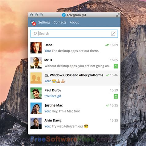 Telegram Desktop 1.1.9 Free Download