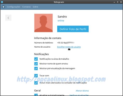 Telegram no Linux   Instalação manual   Blog Opção Linux