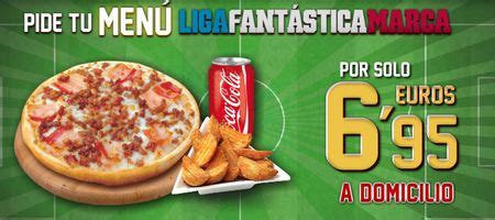 Telepizza y su menú Liga Fantástica Marca en promoción