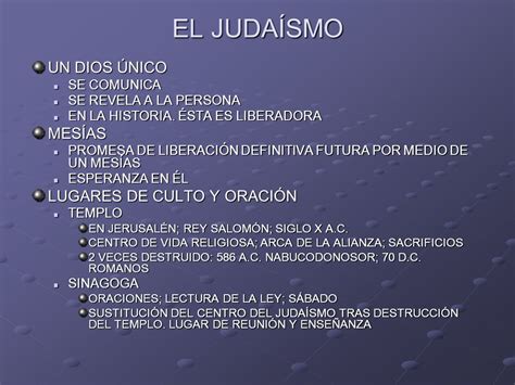 TEMA 2: UN SOLO DIOS UN DIOS O MUCHOS DIOSES EL JUDAÍSMO ...