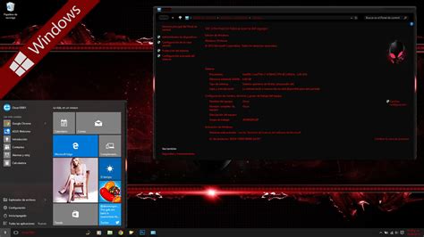 Tema Alienware Red Para Windows 10   YouTube