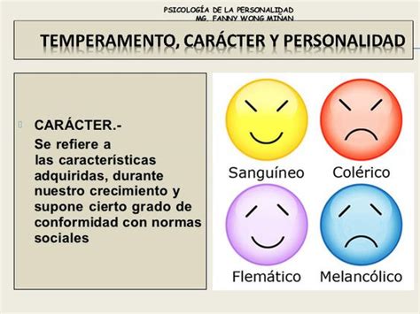 Temperamento, carácter, personalidad. | 1 Temp/Carácter ...