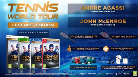 Tennis World Tour: Bonus por la reserva, Legends Edition y ...