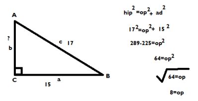 Teorema de Pitágoras. Ejercicios resueltos. – Química y ...