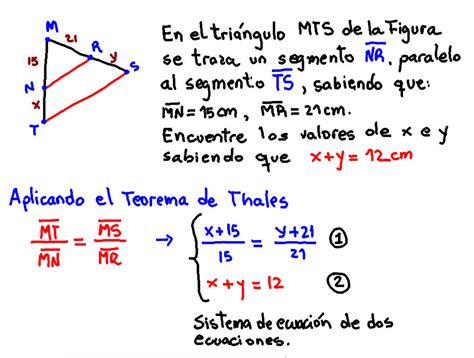 Teorema de Thales ejercicio resuelto   www ...