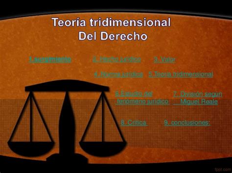 teoria de la tridimensionalidad del derecho