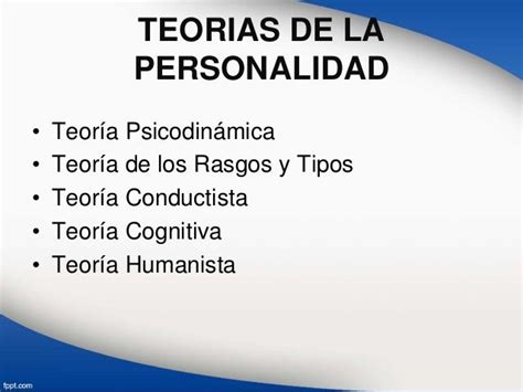 TEORÍAS DE LA PERSONALIDAD. | 1 Personalidad & trastornos ...