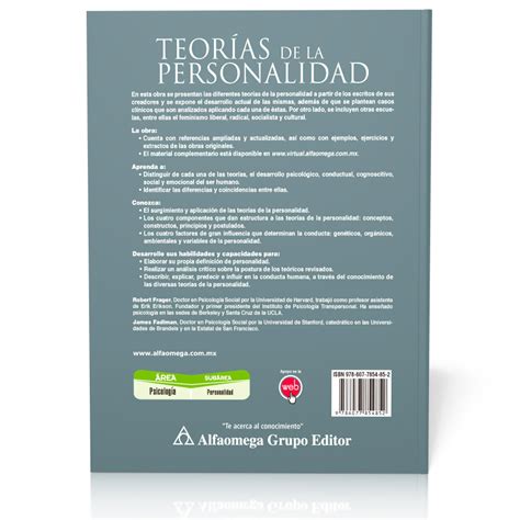Teorías de la personalidad   6ª ed.